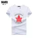 dsquared2 t-shir de luxe maple leaf white